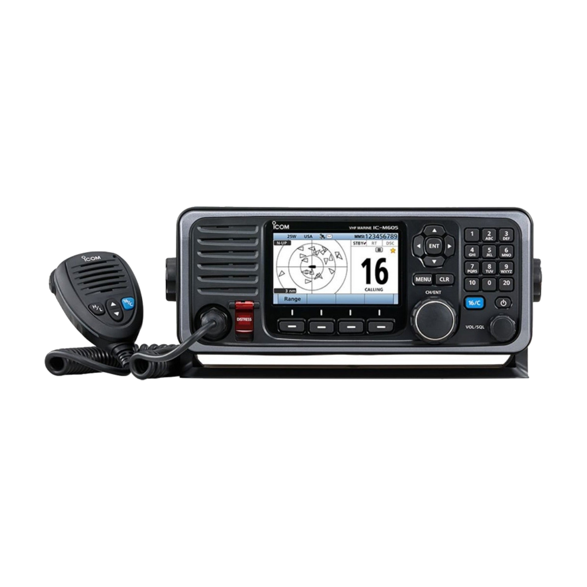 radio marino fijo icom ic m605