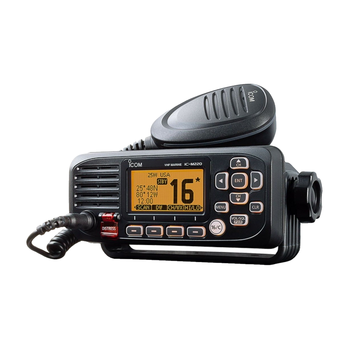 icom ic m220 radio marino vhf para embarcaciones