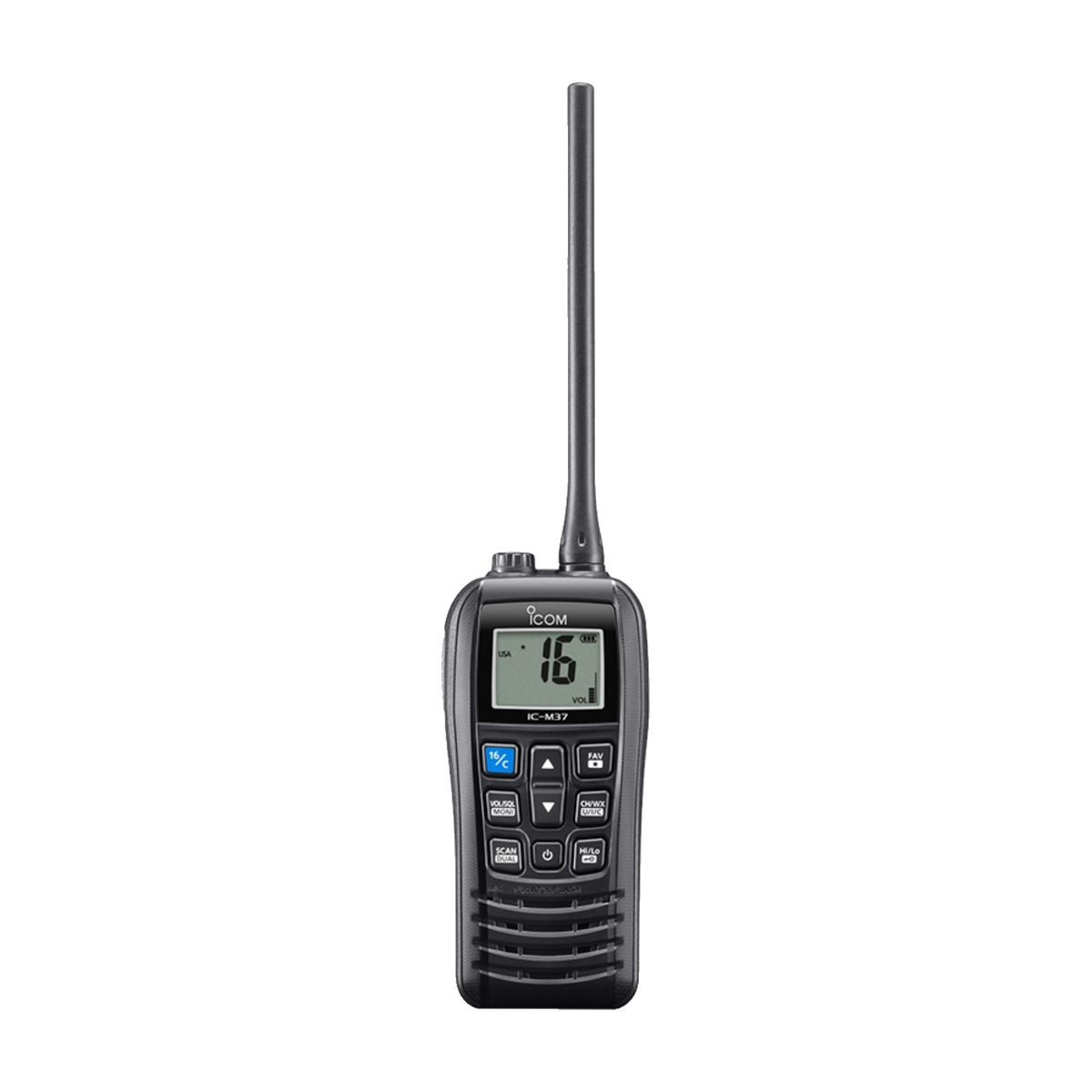 icom ic m37 radio portátil marino para navegación